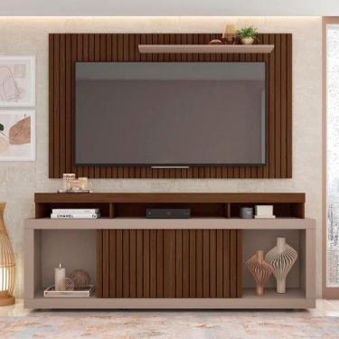 Imagem de Painel Tv 60 Pol 180cm E Bancada Com Rodízio Sala Navel C01 - D'rossi 