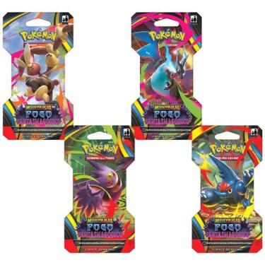 Imagem de Kit com 12 Booster - Fogo Fantasmagórico - Pokémon Tcg - Copag