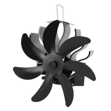 Imagem de Fafeicy Ventilador de Fogão a Lenha Movido a Calor 212 a 482 Graus Liga de Alumínio Aquecimento Ideal Ventilador de Lareira Automático para Toras de Madeira Doméstica Queimador de Gás