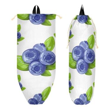 Imagem de xigua Suporte de parede para saco plástico de mirtilos com cordão, 1 pacote, organizador de sacolas de compras reutilizável para bolsas, meias, roupas íntimas e gravatas