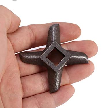Imagem de Generic Lâmina Profissional de Aço para Moedor de Carne Em Forma de Cruz para Cozinha para Moagem e Picagem Rápida, 5 Lâminas para Salsicha Caseira, Adequada para Todos Os Moedores de Alimentos, Resistente à Ferrugem (5 unidades) (Tamanho 10 (ID 19,8 mm / 0,78 pol. C 62,1 mm)