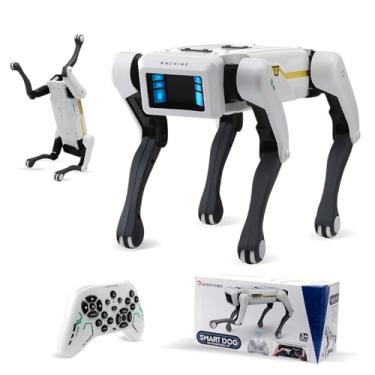Imagem de Cachorro Robô Inteligente, Smart Robot Dog, Cão Robô Dançarino Com Comando de Voz Programável, Sensível ao Toque e musical (Branco)