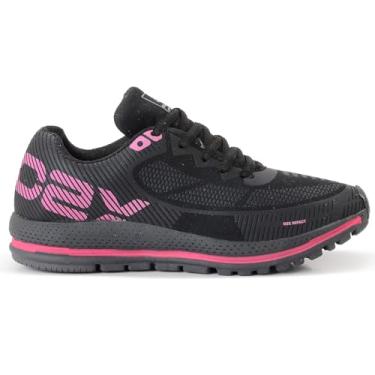 Imagem de Tênis Feminino Para Academia Treino O2X Caminhada (Preto Pink, BR, Adulto, Numérico, 36)