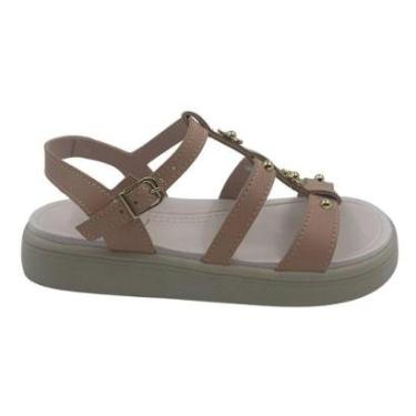 Imagem de Sandália Papete Menina Mini Sua Cia Bege 52122 - Nude 31-Feminino