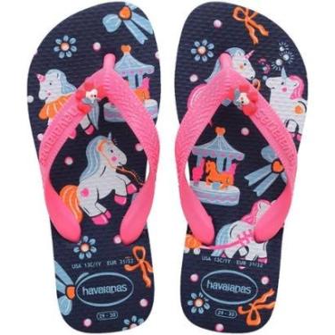 Imagem de Chinelo Infantil Meninas Havaianas Fantasy Marinho - 4103-Feminino