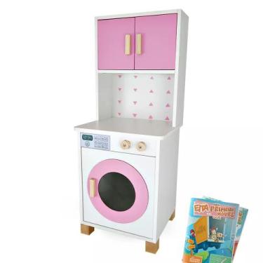 Imagem de Mini Máquina de Lavar Infantil - Eita Casa Perfeita, Rosa