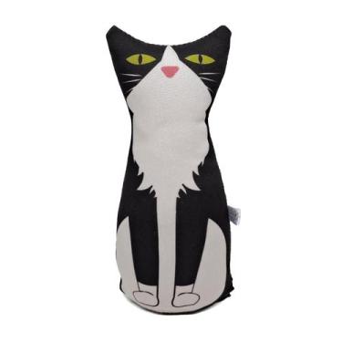 Imagem de Peso de Porta Gatos Kawaii Decoração Divertida Cor:Frajola - Geek Vip,