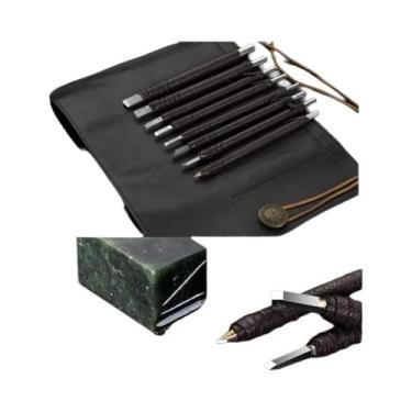 Imagem de Conjunto De Formões De Escultura Em Pedra De Aço De Tungstênio 3/8/10 