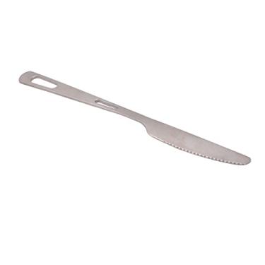 Imagem de RiToEasysports Conjunto de Utensílios de Acampamento, Faca ou Colher de Titânio para Acampamento, Com Cabo de Jato de Areia para Caminhadas, Mochilão, Piquenique e Uso Ao Ar Livre (Faca)