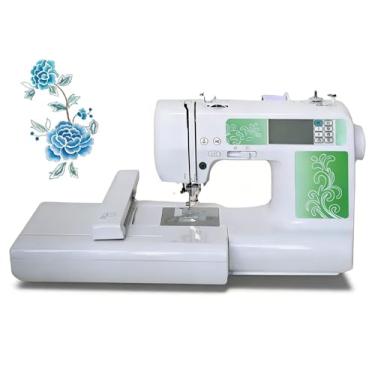 Imagem de Máquina de Bordar, 110 V-220 V/45 W, 650 Pontos por Minuto, Maquina de Bordar, com Dois Bastidores de Bordado, com 96 Padrões Integrados