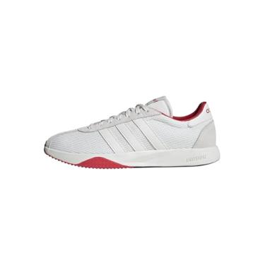 Imagem de adidas Tênis masculino 76/26, Branco/Branco/Vermelho semi lúcido, 42