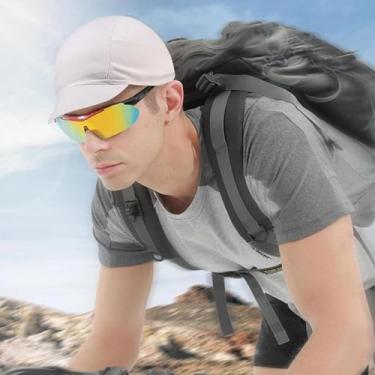 Imagem de 1 peça boné interno capacete boné de ciclismo com proteção de aba fina secagem rápida respirável frio chapéu de malha branco