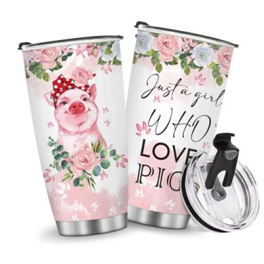 Imagem de Copos de café de viagem isolados caneca copo garrafa de água presentes para Natal, aniversário, dia das crianças, presente de aniversário 590 ml, aço inoxidável, gelado, quente e frio, alça masculina