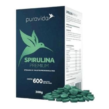 Imagem de Spirulina Premium 500mg (600 Tabletes) - Pura Vida-Unissex