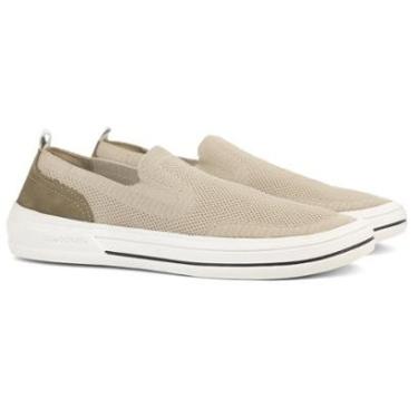 Imagem de Tênis Masculino Slip On Democrata Casual Denim Clay Knit Confortável Elástico 290303-Masculino