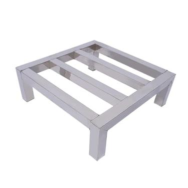 Imagem de WeiLaiKeQi Suporte de chão quadrado antiderrapante para plantas, versátil para uso comercial em restaurantes, cozinhas, supermercados e lojas, 25cm