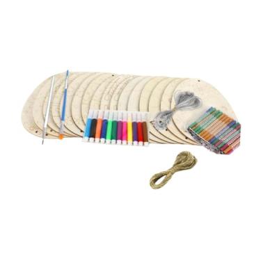Imagem de Esquirla Kit de sino de vento de Páscoa inacabado, leve, criativo, para pendurar, enfeites de madeira para colorir, faça você mesmo, para crianças, meninas e, Style B