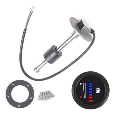 Imagem de ZHSYMX Unidade de envio de combustível e kit de medidor de combustível remetente de combustível sensor de nível de água de combustível 240-33ohms 5" (125 mm) remetente de tanque de combustível sensor