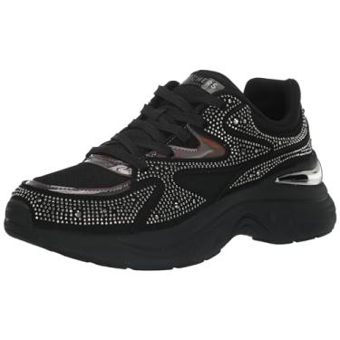 Imagem de Skechers Tênis feminino Hazel-Dazzle N Dash, Preto/preto, 8.5