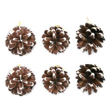 Imagem de Enfeite de Natal Pinha 5cm Cazza Marrom