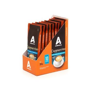 Imagem de Cappuccino América Zero Adição Açúcar 10 Sachês de 20g cada