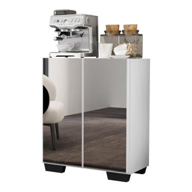 Imagem de Aparador Cantinho do Café e 2 Portas Multimóveis Branco