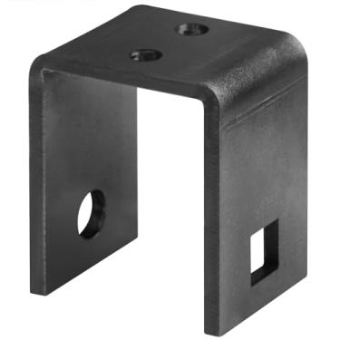 Imagem de eoere Gancho de reboque de solda central de 2 peças para equalizador - molas de folha de chinelo de 5 cm de largura, 8,5 cm de altura, 1,5 cm de espessura