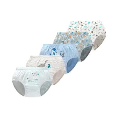 Imagem de Conjunto De Roupa Íntima Para Meninos Com 5 Peças, Cuecas De Algodão R