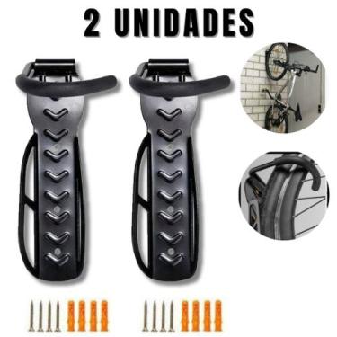 Imagem de Kit 2 Suporte Parede Gancho Resistente Pendurar Bicicleta Bike - PREMI