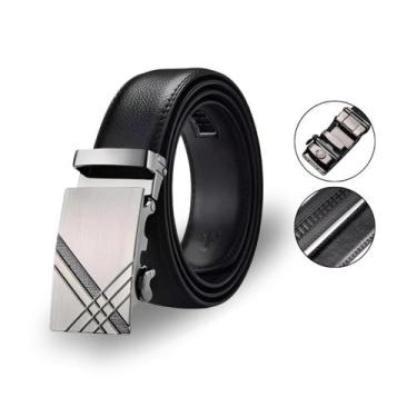 Imagem de Cinto Catraca Social Masculino Moda Couro Fivela Automatica - R.Pires,