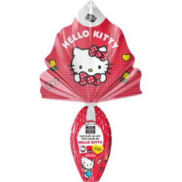 Imagem de Ovo de Páscoa Delice Hello Kitty Infantil Chocolate ao Leite 80g com Tatuagem Sortida