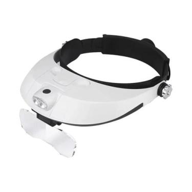 Imagem de Lupa de Cabeça com LED e Faixa de Cabeça, Estilo de Uso com Luz Integr