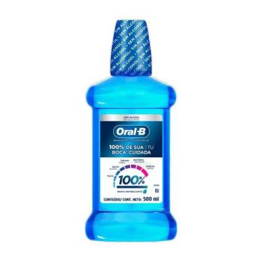 Imagem de Enxaguante Bucal Oral B sem álcool 100% de Sua Boca Cuidada 500ml