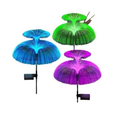 Imagem de Luzes De Jardim Solares LED À Prova d'Água Multicoloridas Em Forma De 