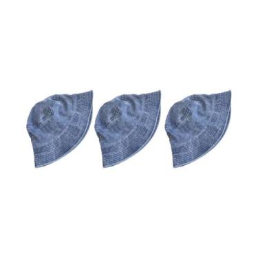 Imagem de Chapéu De Pescador Vintage Lavado Para Casais, Respirável, Cor Sólida,