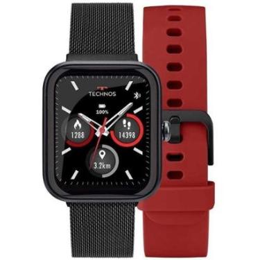 Imagem de Smartwatch Technos Troca-Pulseira Flamengo TMAXAG/7R Preto-Unissex