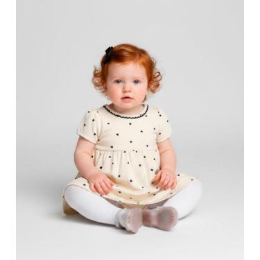 Imagem de Vestido Body Infantil Trick Nick Bege, M, Bege