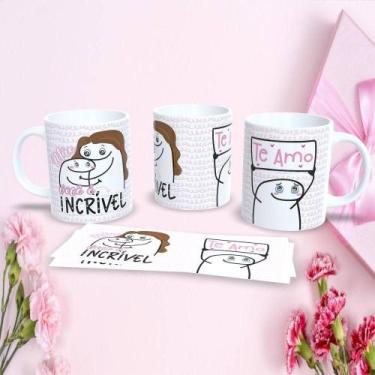 Imagem de Caneca Dia das Mães Flork 325ML Estampa 7 em Porcelana Branco Outras M