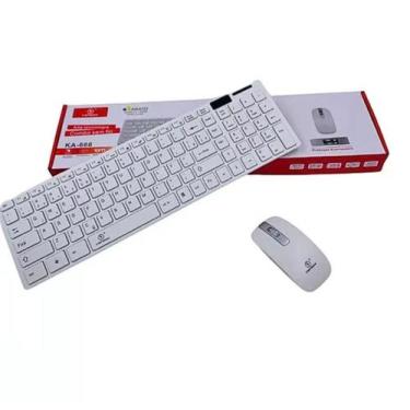 Imagem de kit Teclado e Mouse Sem Fio 2.4 hz Abnt2 Kapbom