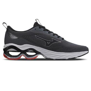 Imagem de Tenis mizuno wave frontier 15 masculino, Cinza, Vermelho, 42