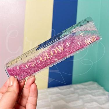 Imagem de Régua com glitter 15cm - Tilibra