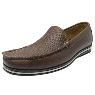 Imagem de Mocassim Masculino Conforto Social Estiloso Ted Democrata, Conhaque, 4