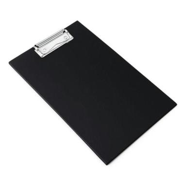 Imagem de Prancheta A4 Lousa Portátil Oficio Madeira Preto c/ Prendedor - Gv Off
