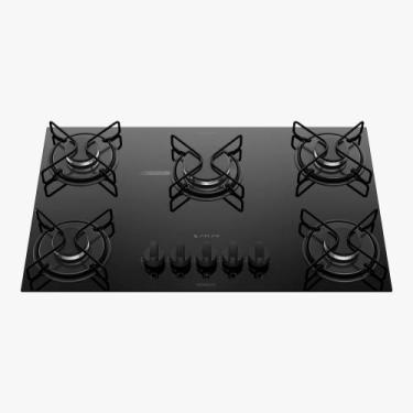 Imagem de Cooktop gás 5 Bocas Atlas Mônaco Preto, Bivolt