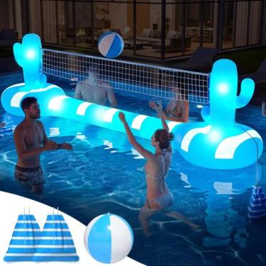 Imagem de Rede de vôlei para piscina inflável FunBy com luz solar
