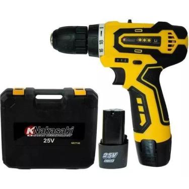 Imagem de Parafusadeira Furadeira Bateria 25v Super Oportunidade - NAKAZAKI