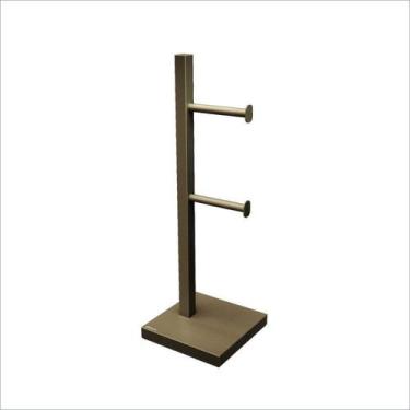 Imagem de Suporte para Papel 47,9x15,5x15,5cm Bege/Champagne Cris Metal