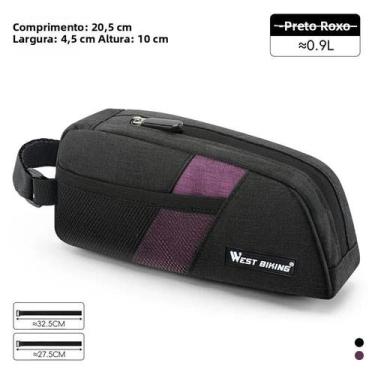 Imagem de Bolsa De Quadro Para Bicicleta WEST BIKING 0.9L Portátil E Resistente 