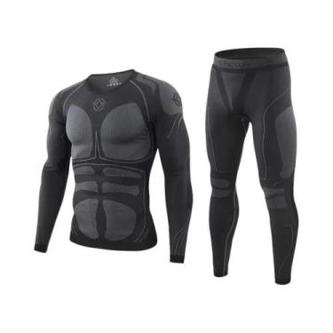 Imagem de Roupas Esportivas Térmicas De Compressão Respirável E De Secagem Rápid