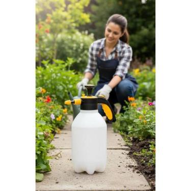 Imagem de Borrifador Spray Alta Pressão 2L Branco - Jato Regulável - Congratulat